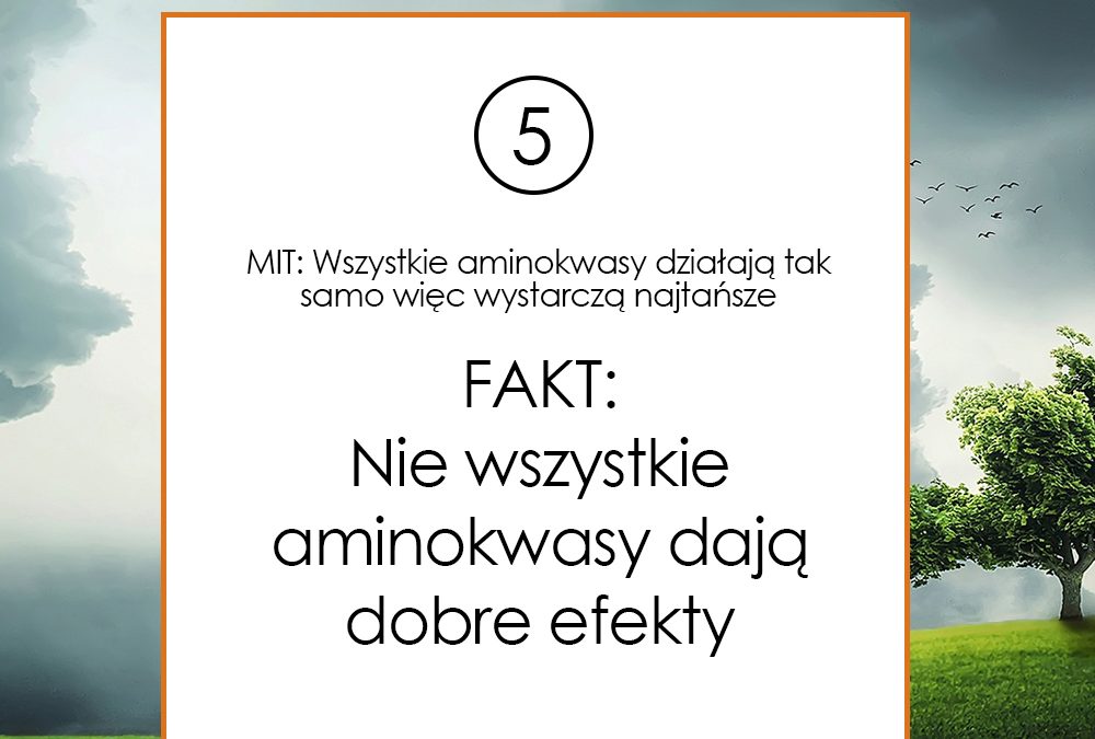 Nie wszystkie aminokwasy daja dobre efekty